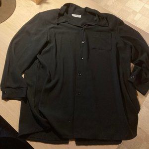 Sport Collection Women's Blazer Jacket Size 16 Black Full button front canada